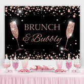 Rosa Funkeln Brunch Bully Themenorientiert Mädchen Geburtstag Hintergrund
